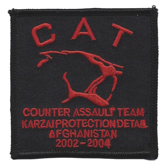 ARMY CAT SPECIAL FORCES COUNTER ASSAULT TEAM KARZAI PROTECTION EMBROIDERED PATCH