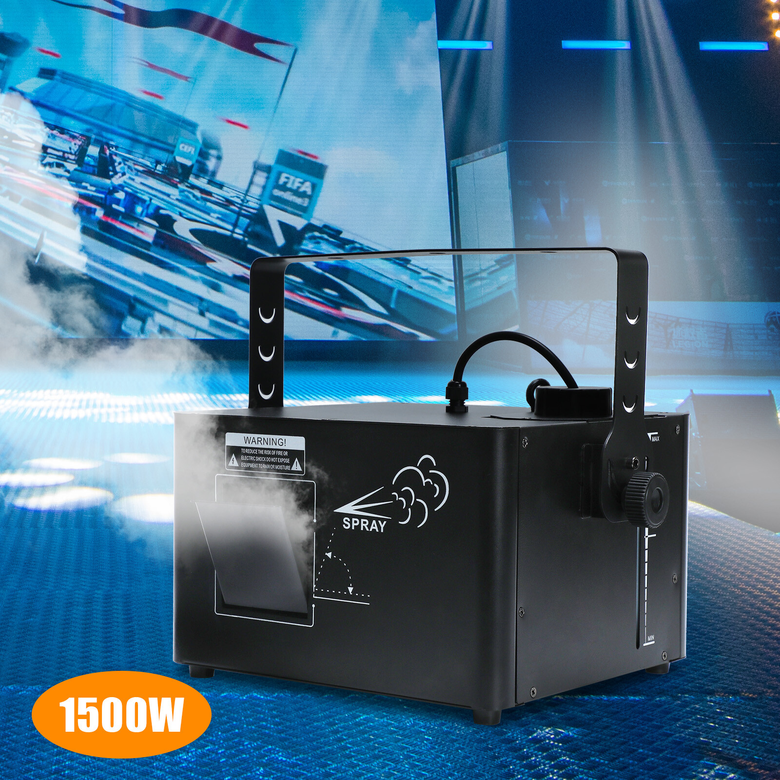 DMX 1500W Low Profile Hazer Haze Smoke Fog Machine Theater DJ Stage Effect & RC