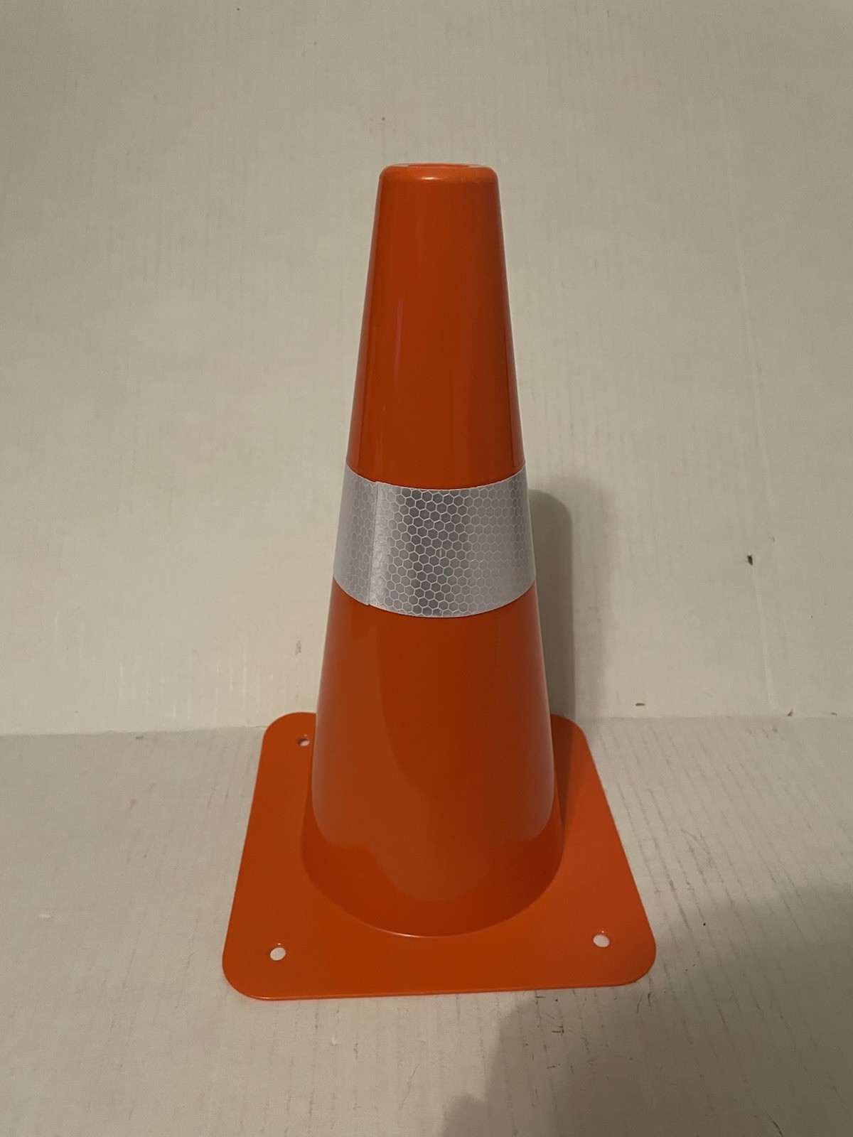 1 Orange Reflective Safety Cone 12” Inch Plastic Traffic Cones Emergency