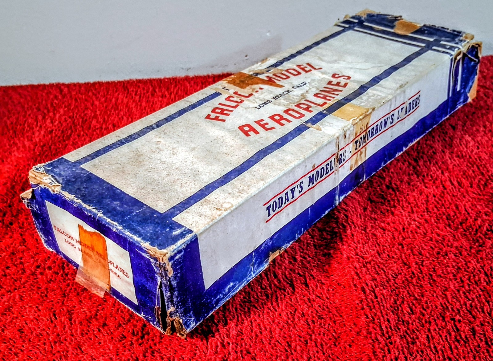 Vintage 40's Falcon Model Aeroplanes Lockheed P-38 Lightning Balsa Partial Kit