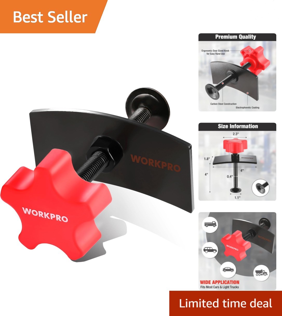 Brake Pad Spreader, Disc Brake Pad Spreader Tool, Brake Caliper Compressor To...