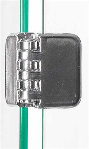 New Chrome Metal Hinge Clips For 3/16" pack of 10
