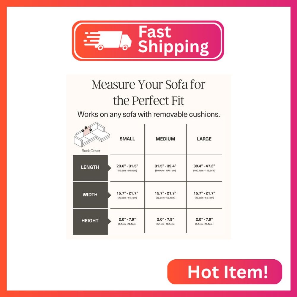 Nolan Interior Magic Sofa Cover - Classic Jacquard Back Couch Cover - Pet Proof,