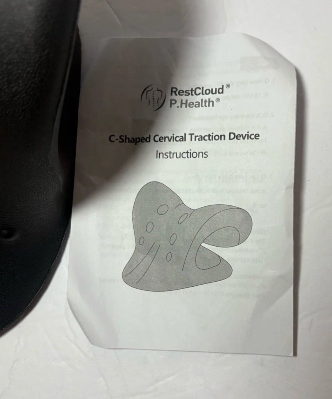 Restcloud C-Shaped Cervical Traction Device - Excellent Condition!! Black. New