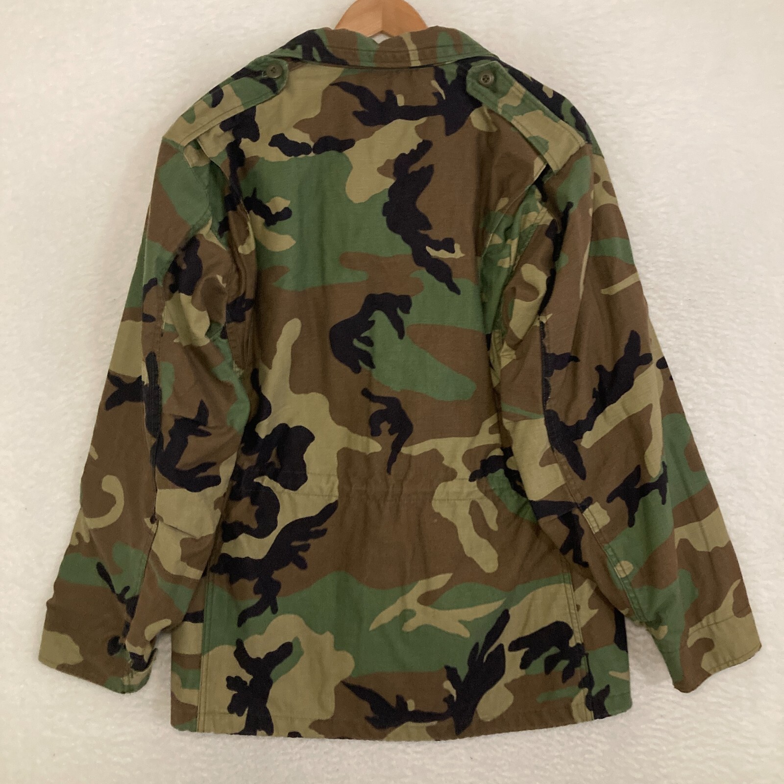 US Army M65 Woodland Camo Cold Weather Field Coat Mens M Military Jacket