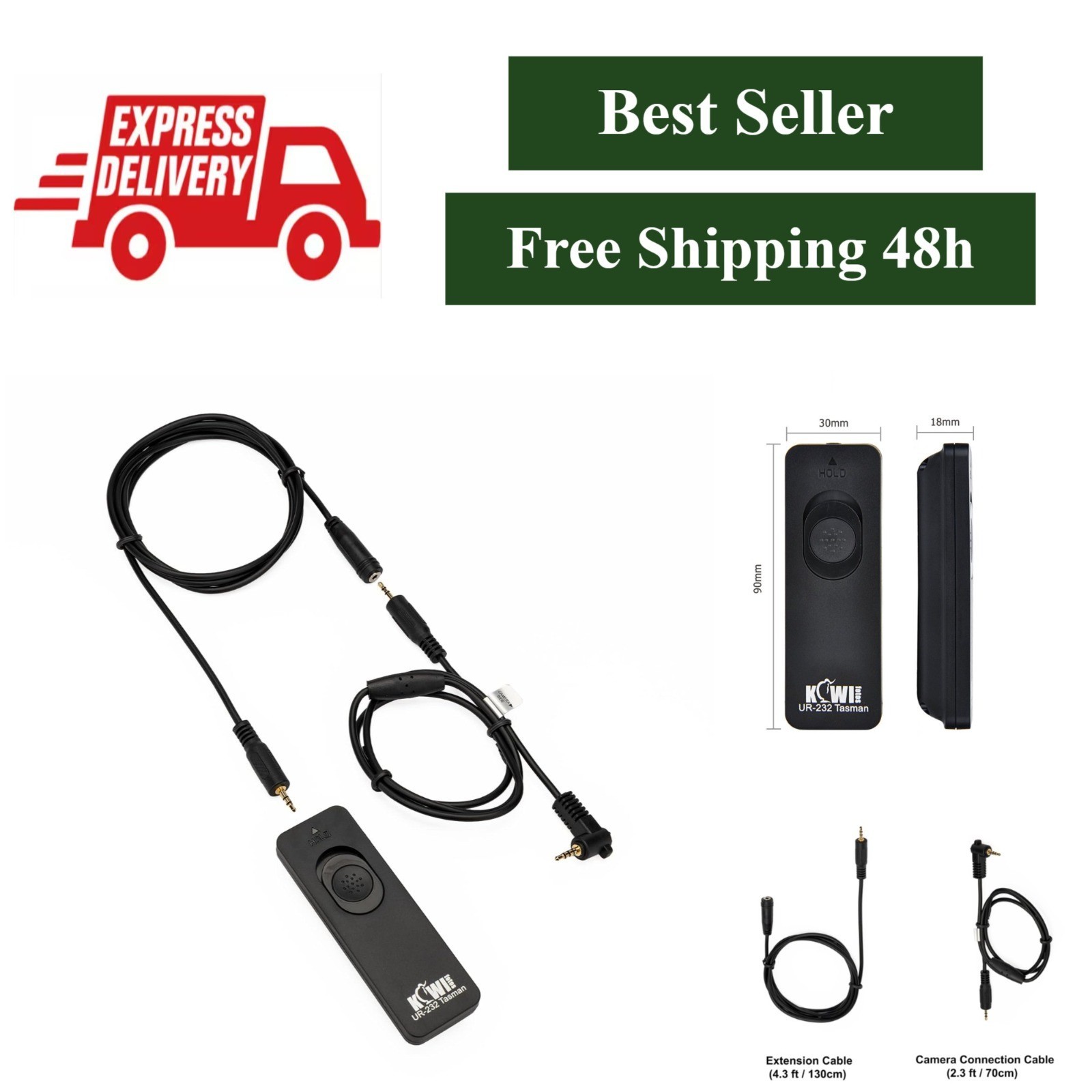 KIWIFOTOS DMW-RSL1 Remote Control Shutter Release for Panasonic Cameras