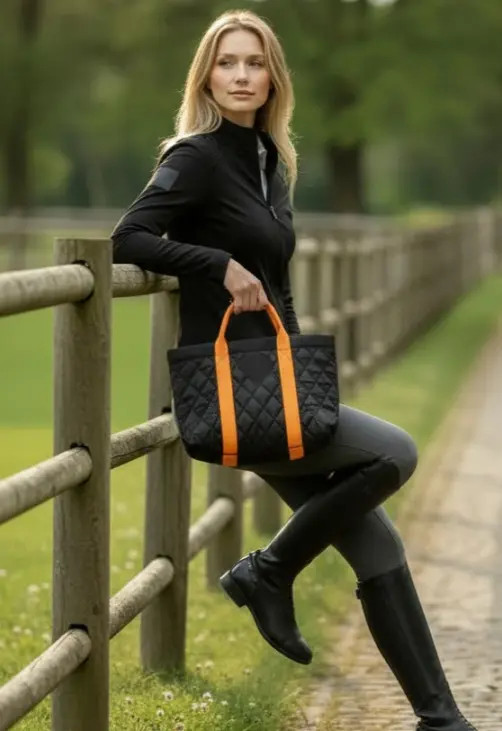 [Quadriga] Quilted Mini Tote Bag