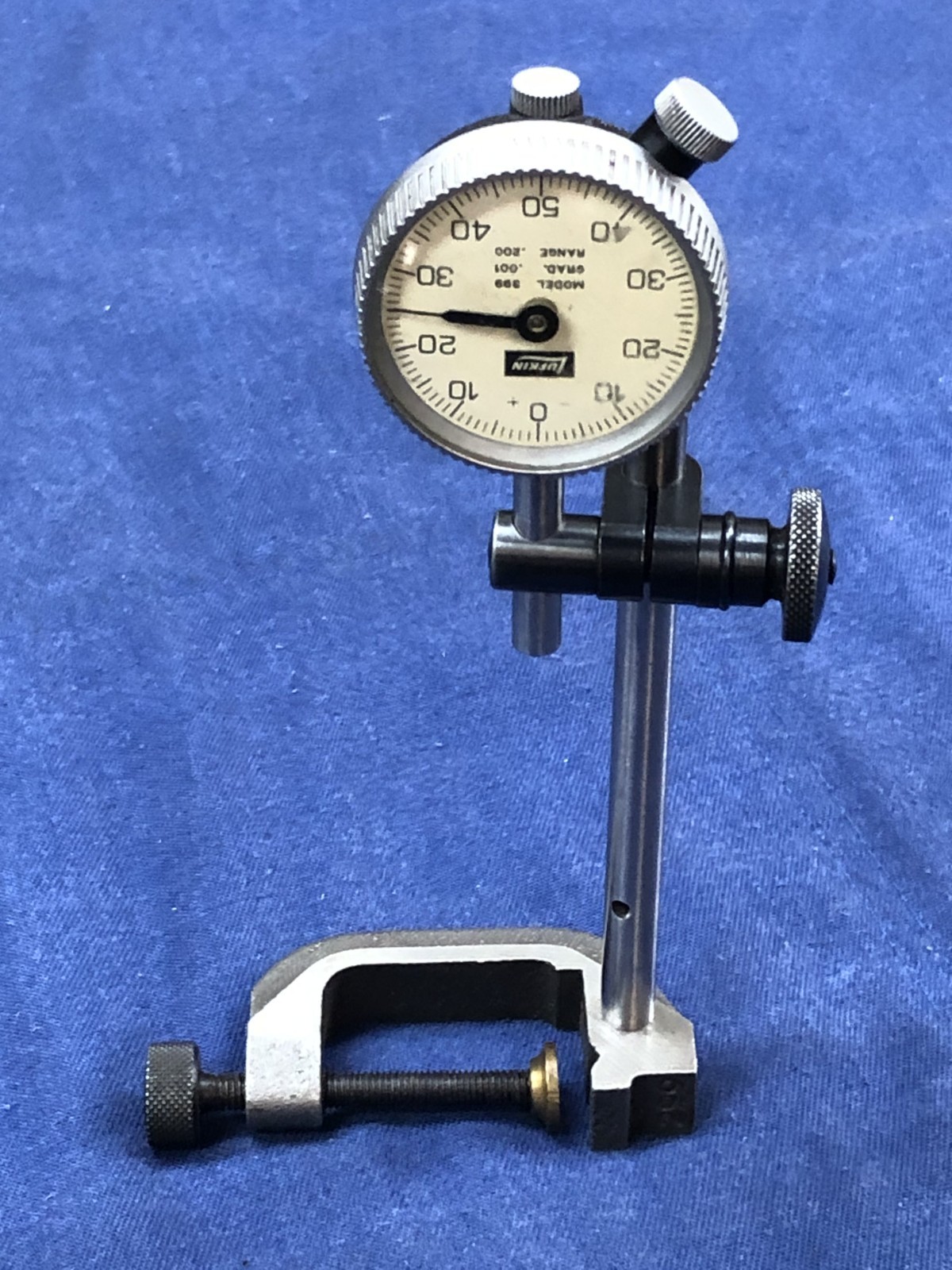 Lufkin Universal Dial Test Indicator - Mint Cond - Mahogany Case - 399A - 299A