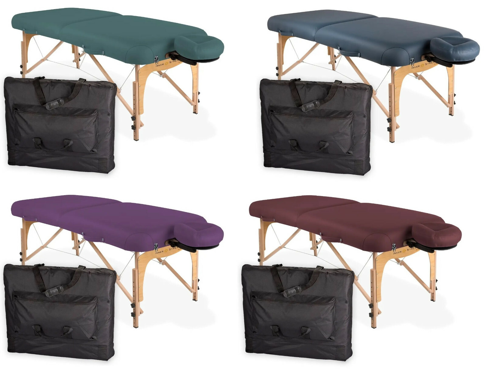 Inner Strength E2 Portable Massage Table Package with Headrest Carry Case NEW