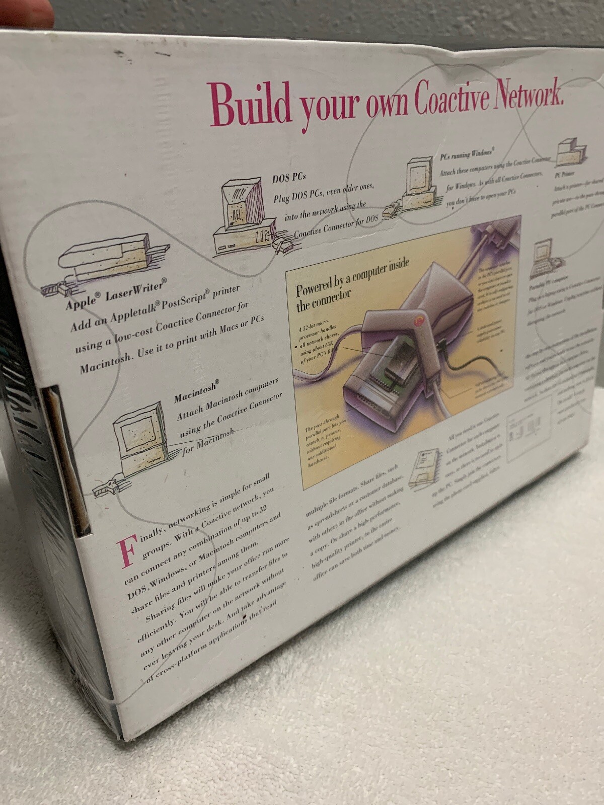 New Sealed COACTIVE NETWORK CONNECTOR for DOS/windows