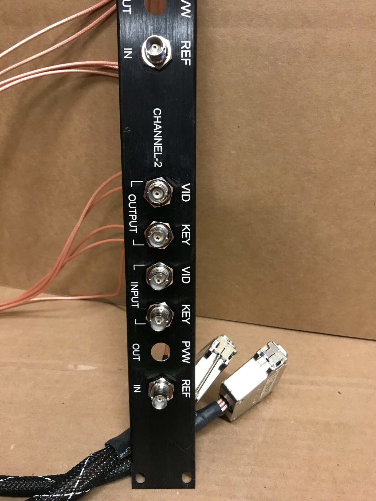 Chyron Video 2 CHANNEL Break-Out Panel BOB