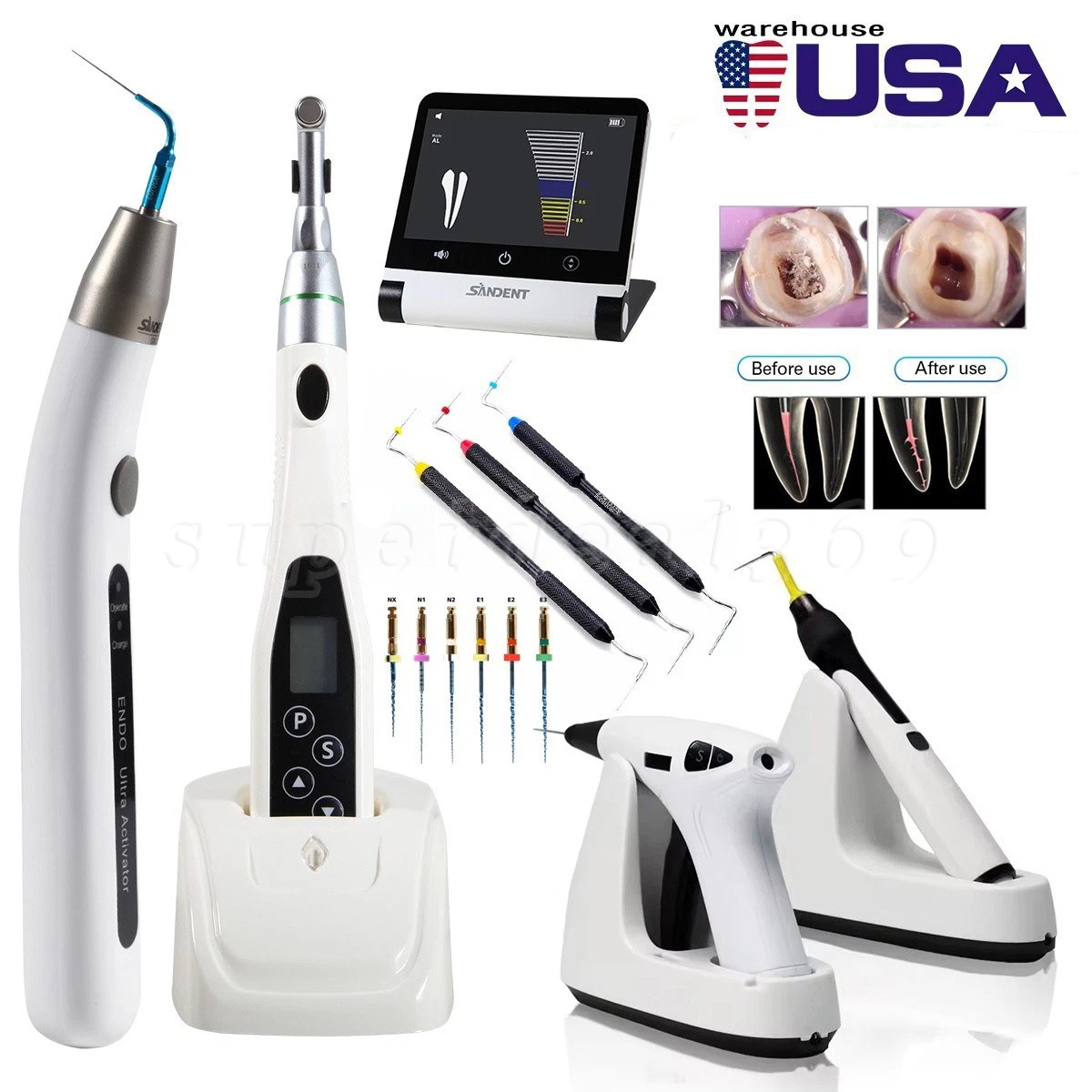 Dental Obturation System Endo Heated Pen Gutta Percha Gun/Niti Rotary File/Tips