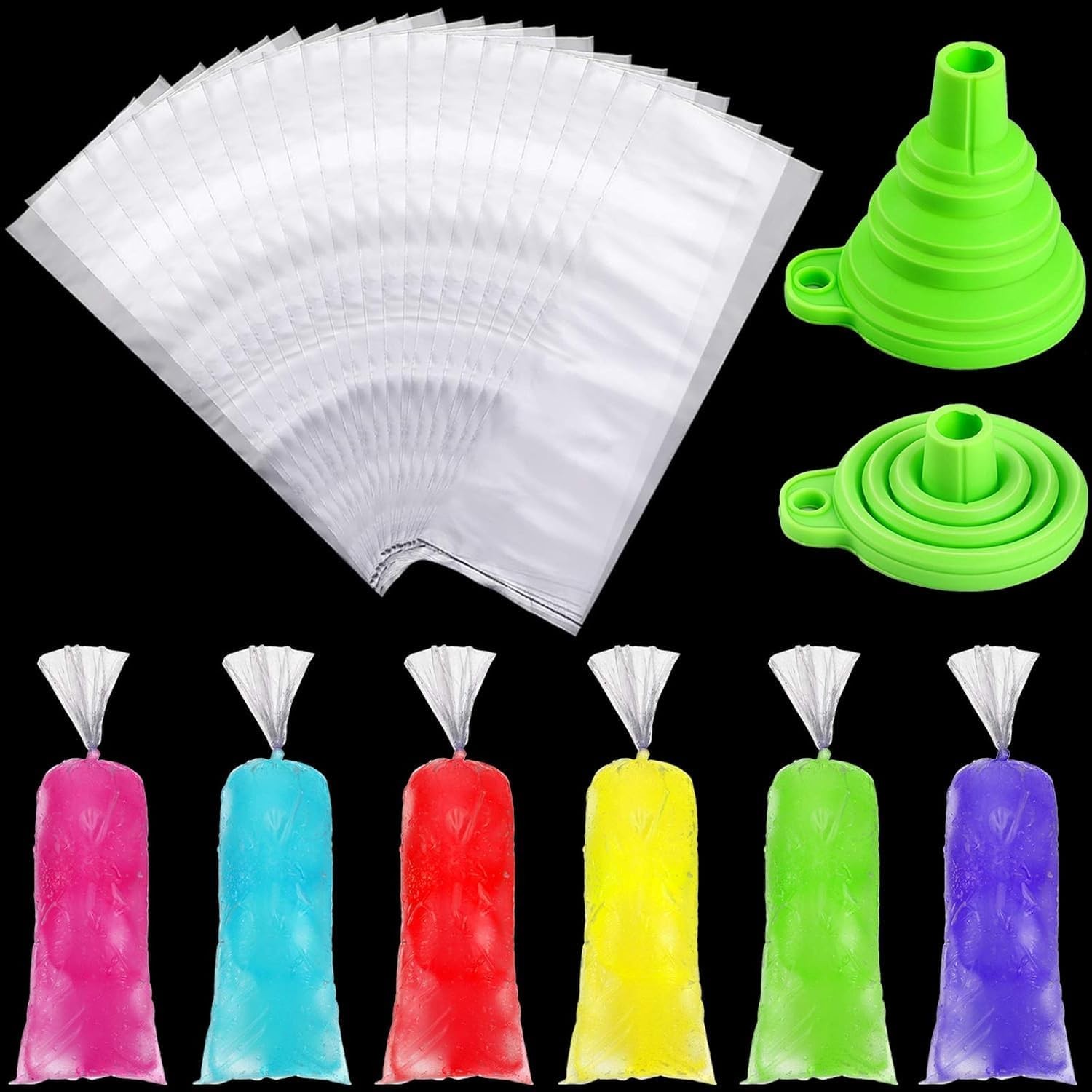 240 Pieces Ice L Bolis Bags Disposable Ice Cre L