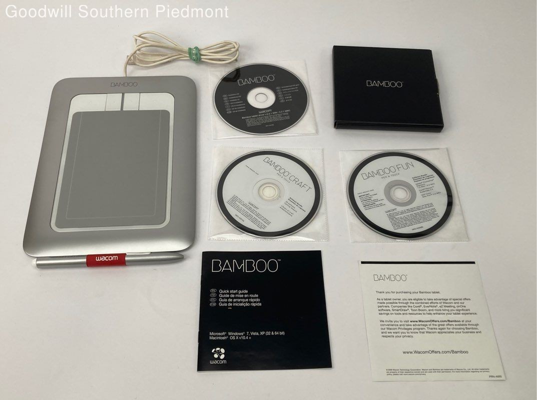 Wacom Bamboo Fun CTH-461 Pen & Touch Drawing Table - Tested