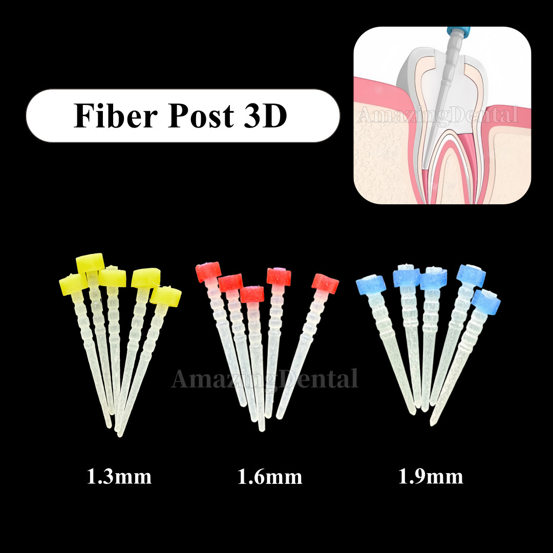 3M ESPE RelyX Dental Glass Fiber Post 3D Half Screw Post Thread Card 1.3/1.6/1.9