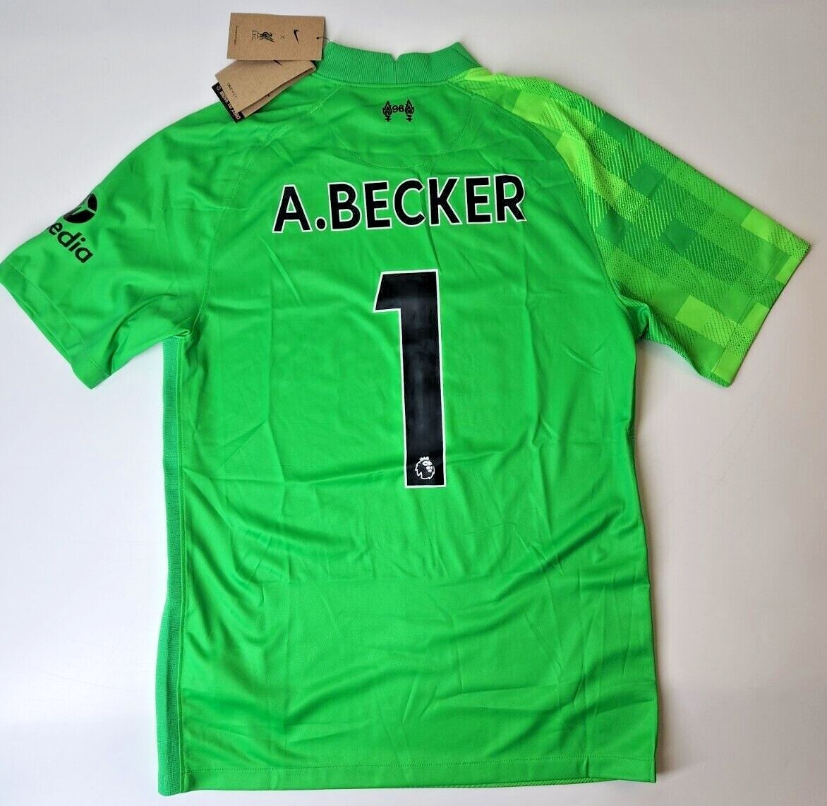 Liverpool GK Jersey Nike Green 2021/2022 Allison #1 M-2XL New