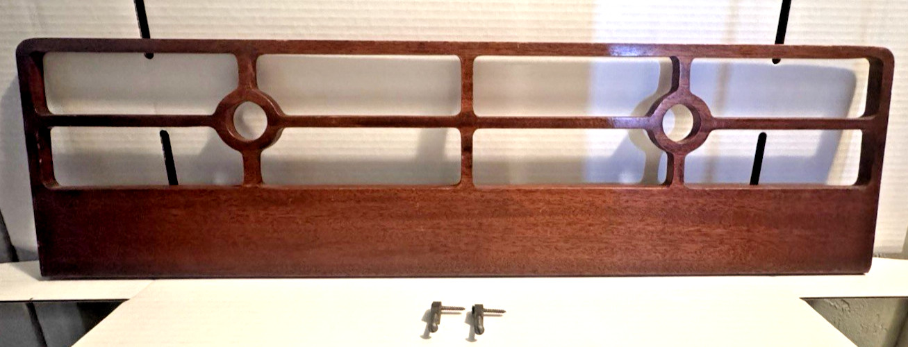 Vintage Solid Mahogany Piano Music Rack Kimball Console Piano 1957  with Pivots