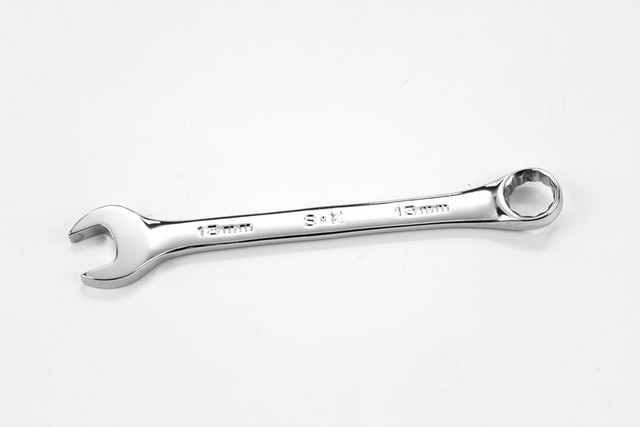 SK Tools 88313 12-Point Fractional Wrench - Regular, 13mm Combination Chrome