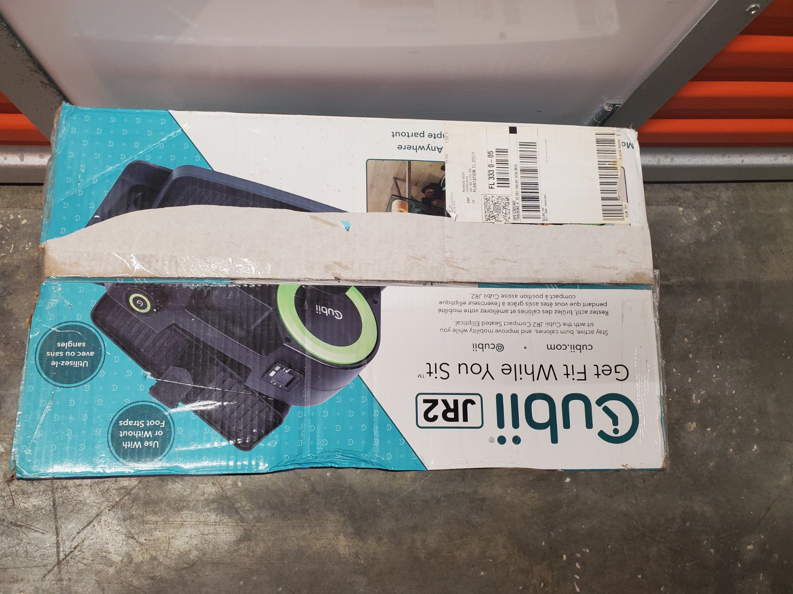 Cubii JR2 Compact Seated | Under Desk Elliptical | Aqua | New Open Box