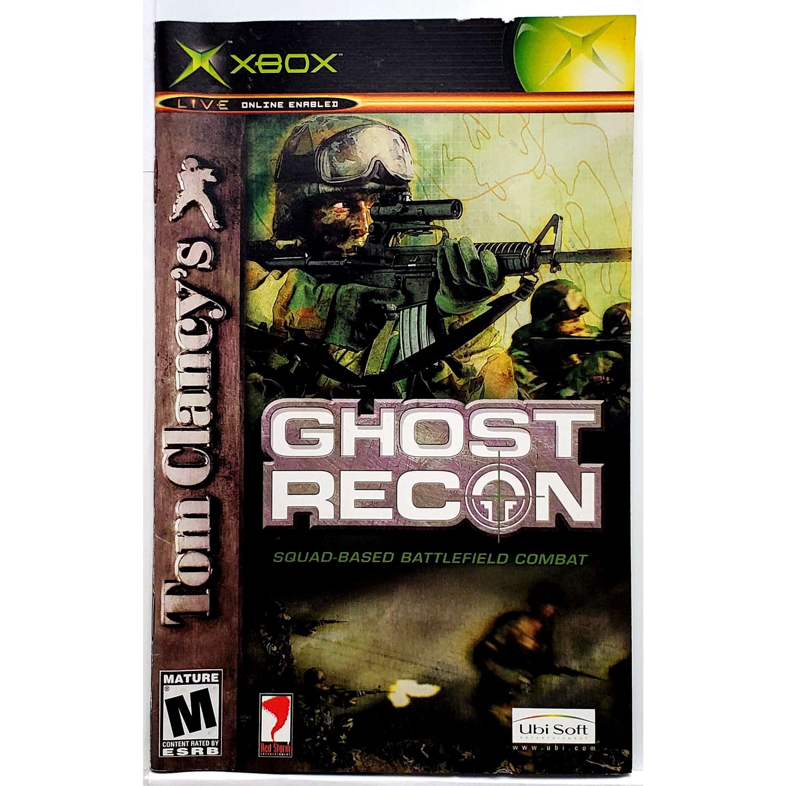 (Manual Only) Ghost Recon Microsoft Xbox Classic Original Original