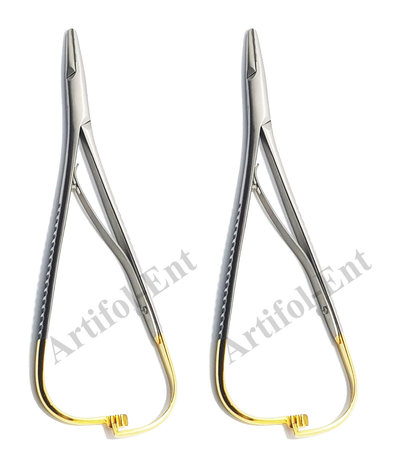 TC Mathieu Needle Holder 14 cm (5.5") Dental Surgical Forceps Suture Tool- 2 Pcs