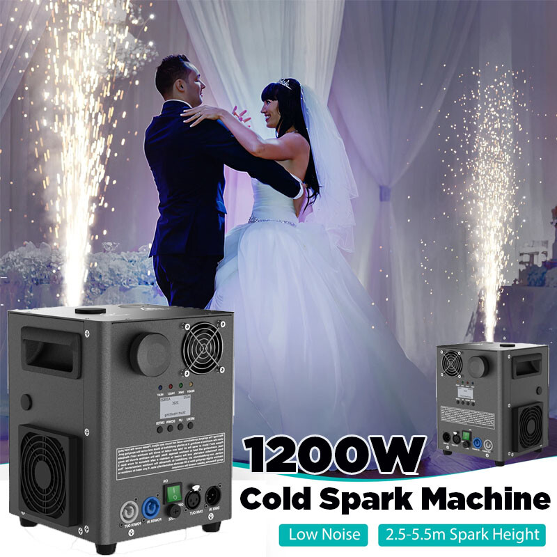 1200W Sparkler Cold Spark Machine DJ Stage Equipment Effect DMX Machine+Remote