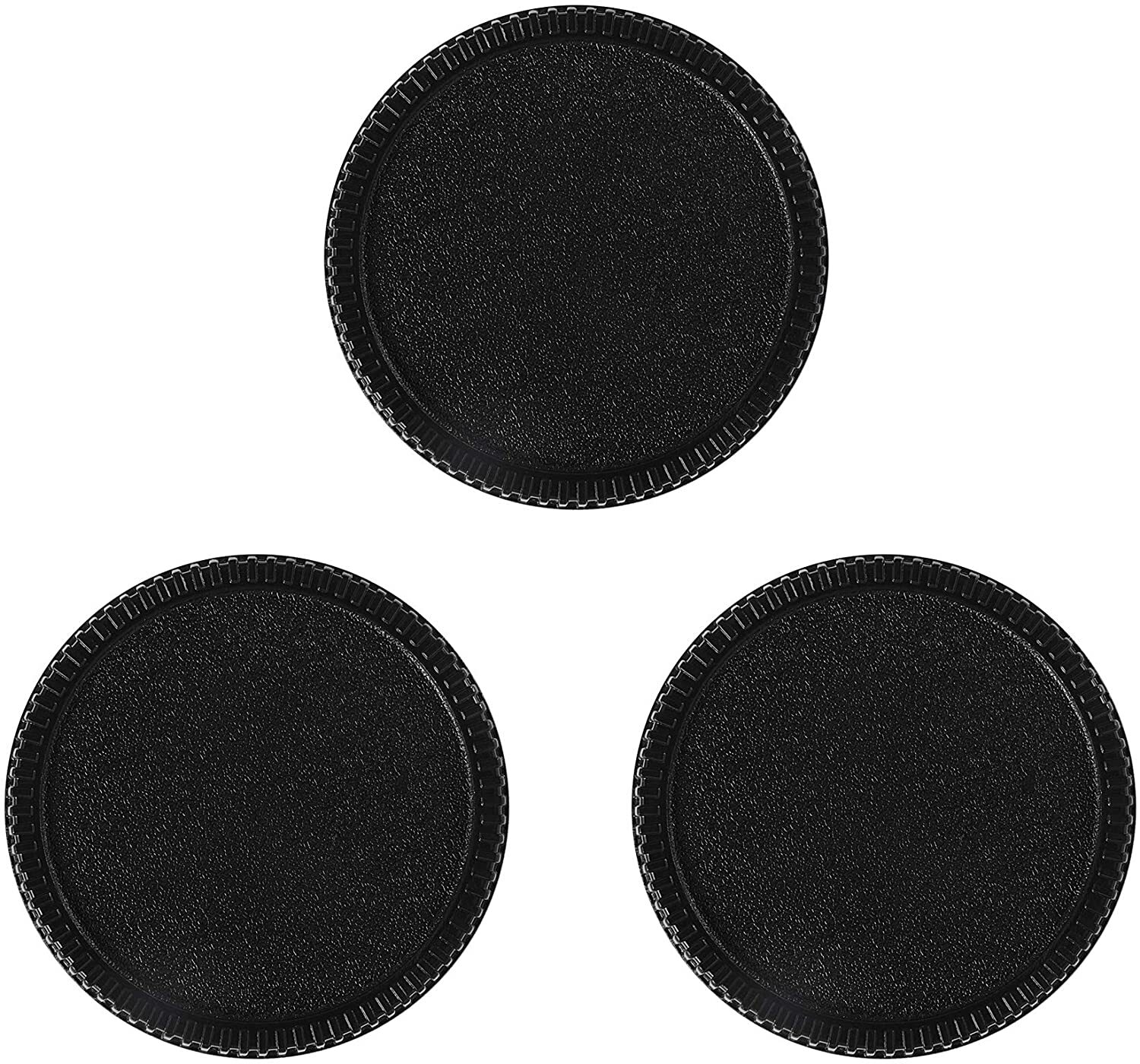 Rear Lens Cap Cover Protector for Nikon F G AI AIS D mount lens black 3 pack