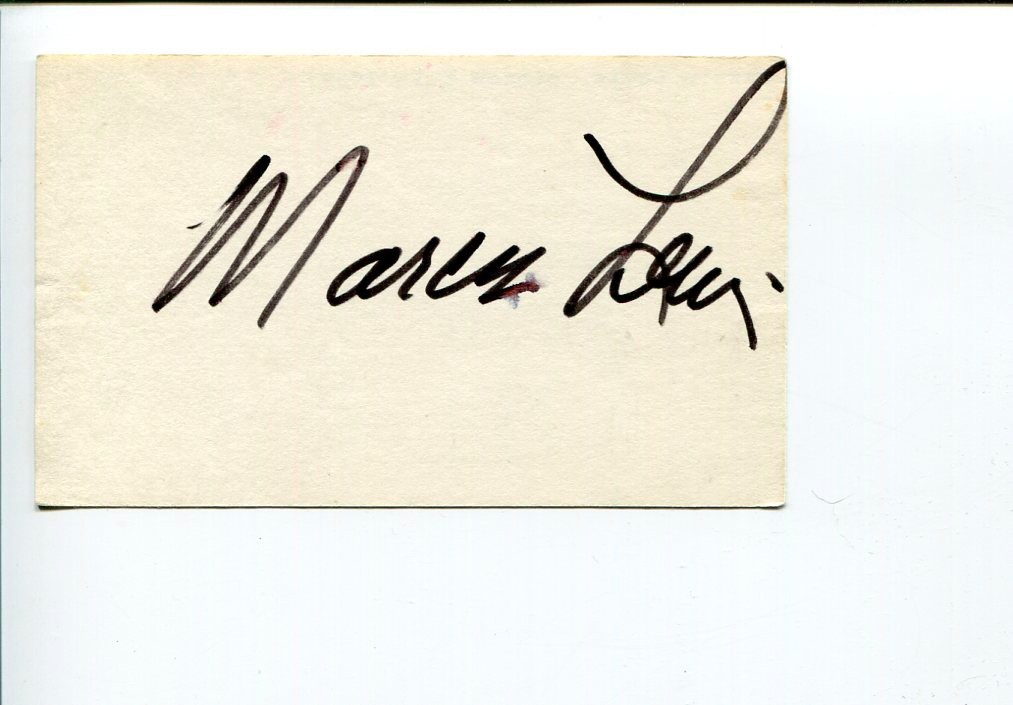 Marcia Lewis The Ice Pirates Tony Award Nominee Broadway Star Signed Autograph