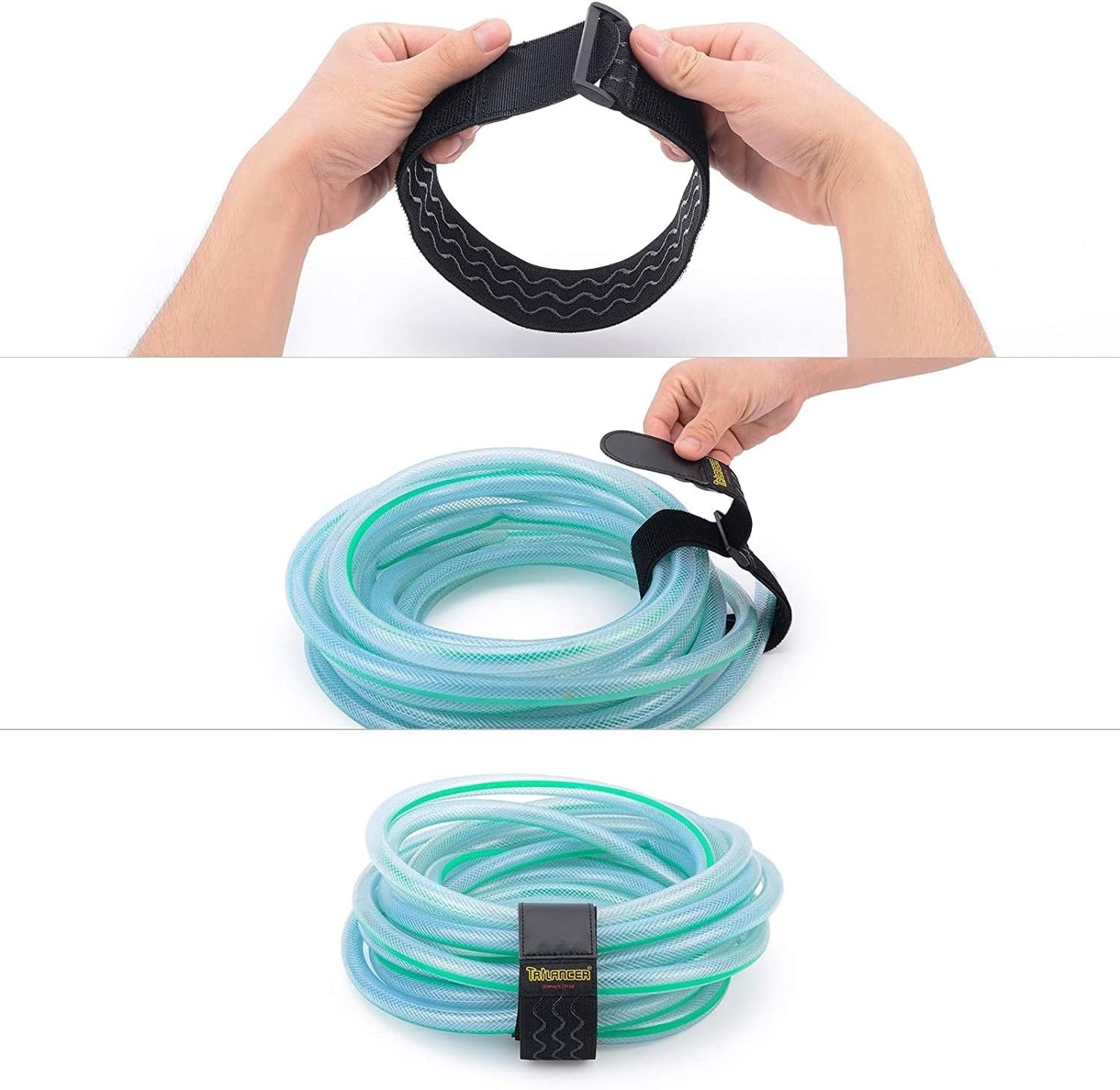 Extendable 18-Inch Elastic Cinch Straps with Anti-Slip and Hook & Loop - 4 Pack