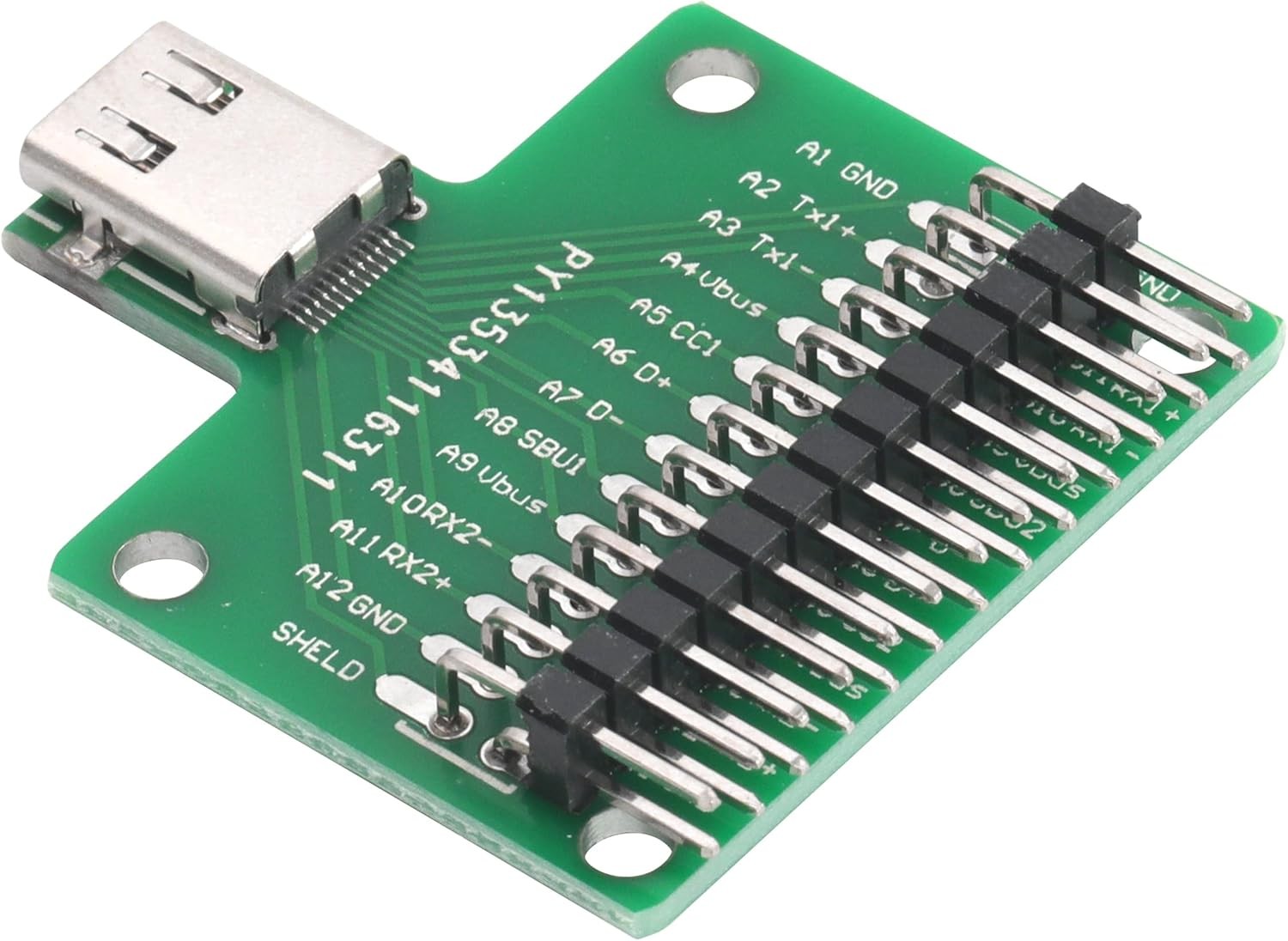 20 Pcs USB 3.1 Type C Connector Board DIY Serial Basic Breakout Female Connector
