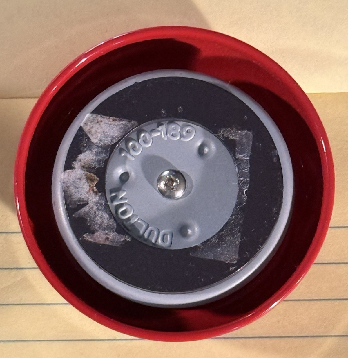 Dulton Co Ltd 55 Minute Kitchen Round Timer Magnetic Red Mechanical Retro Vtg