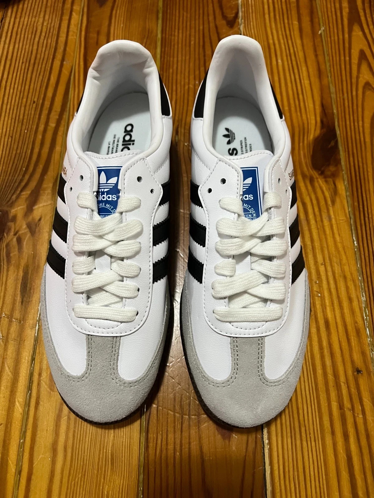 *BRAND NEW* Adidas Samba Mens B75806 Low White Black Gum *NO BOX* *SHIPS TODAY!*