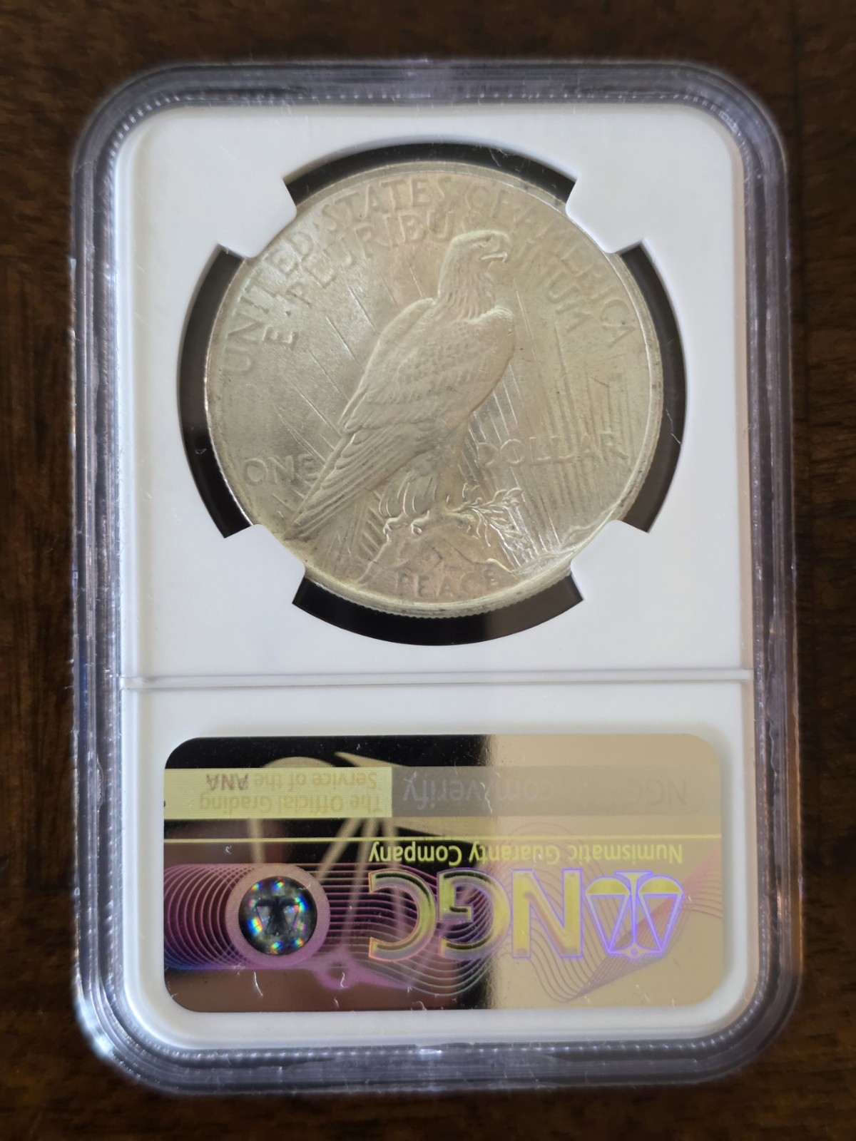 1924 $1 Peace Dollar NGC MS63 Bag Fragment