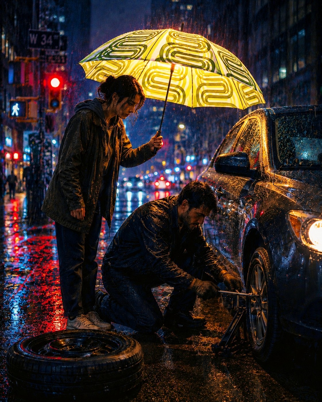 Illuminated Lightweight Umbrella