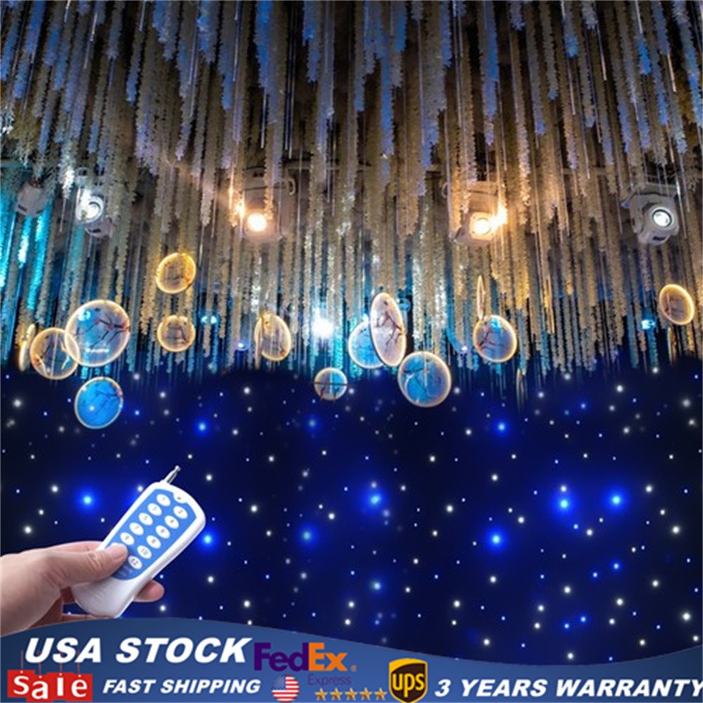 20x10FT DMX512 LED Star Stage Backdrop Curtain Background Starry Sky +Controller