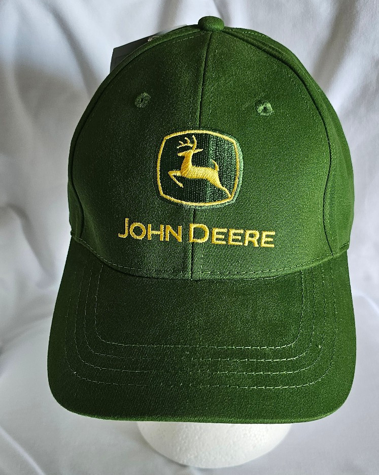 John Deere Licensed Green Cap Hat  Adjustable Nothing Runs Like a Deere