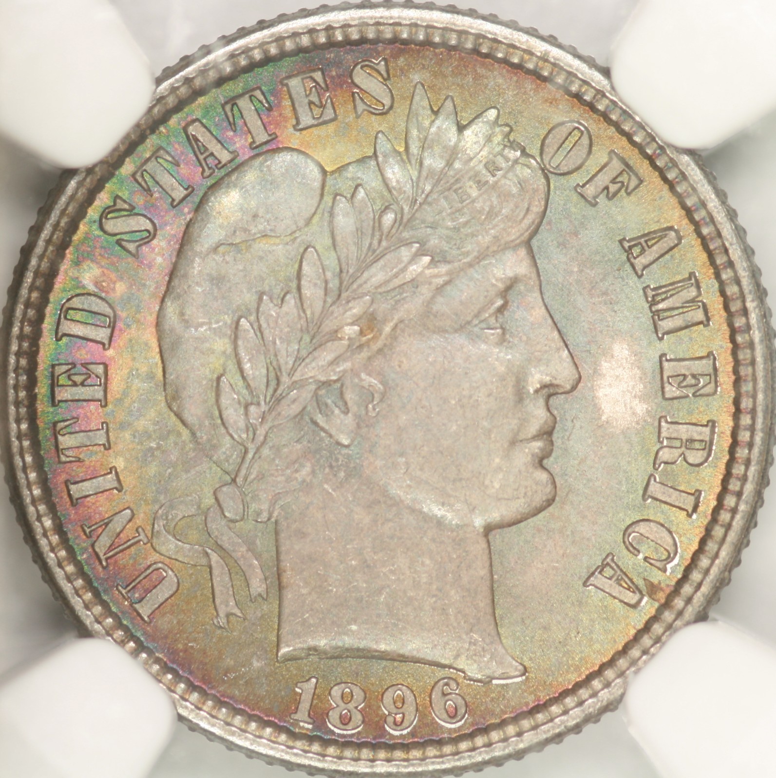 1896 Barber Dime NGC MS66