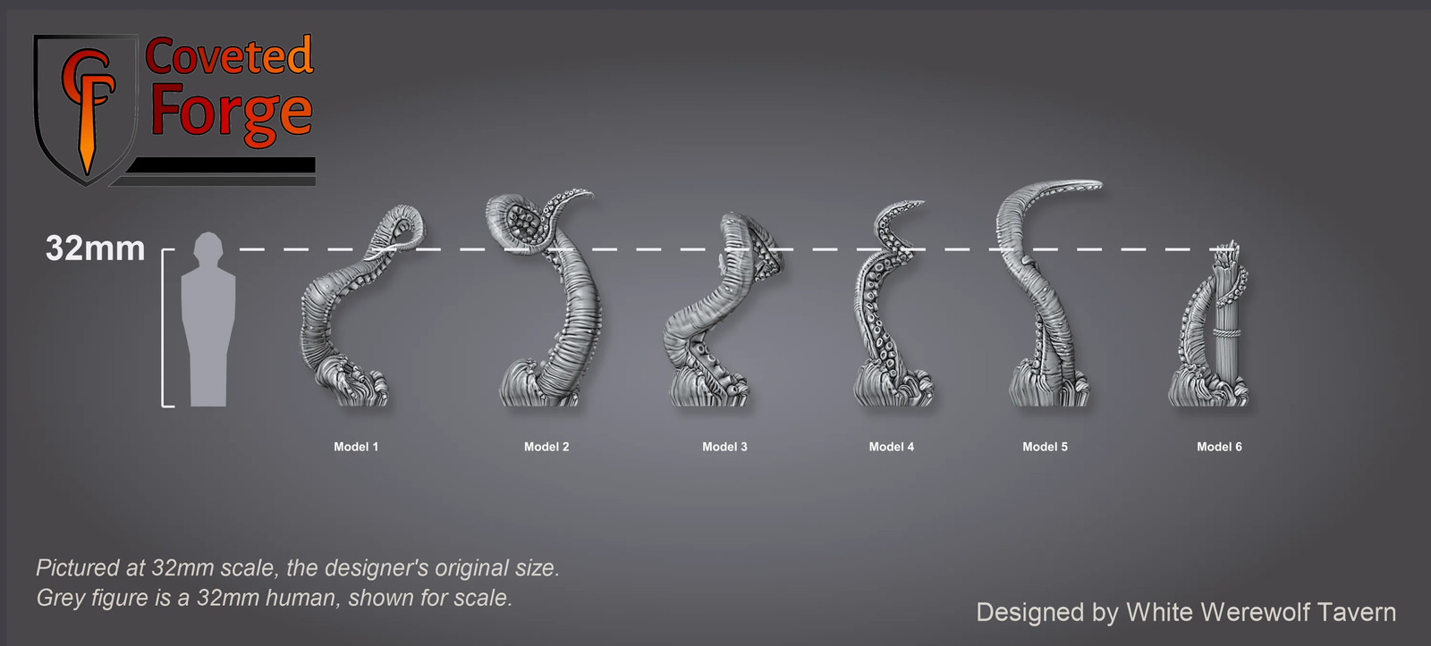 Kraken Tentacles - Resin Tabletop Miniature