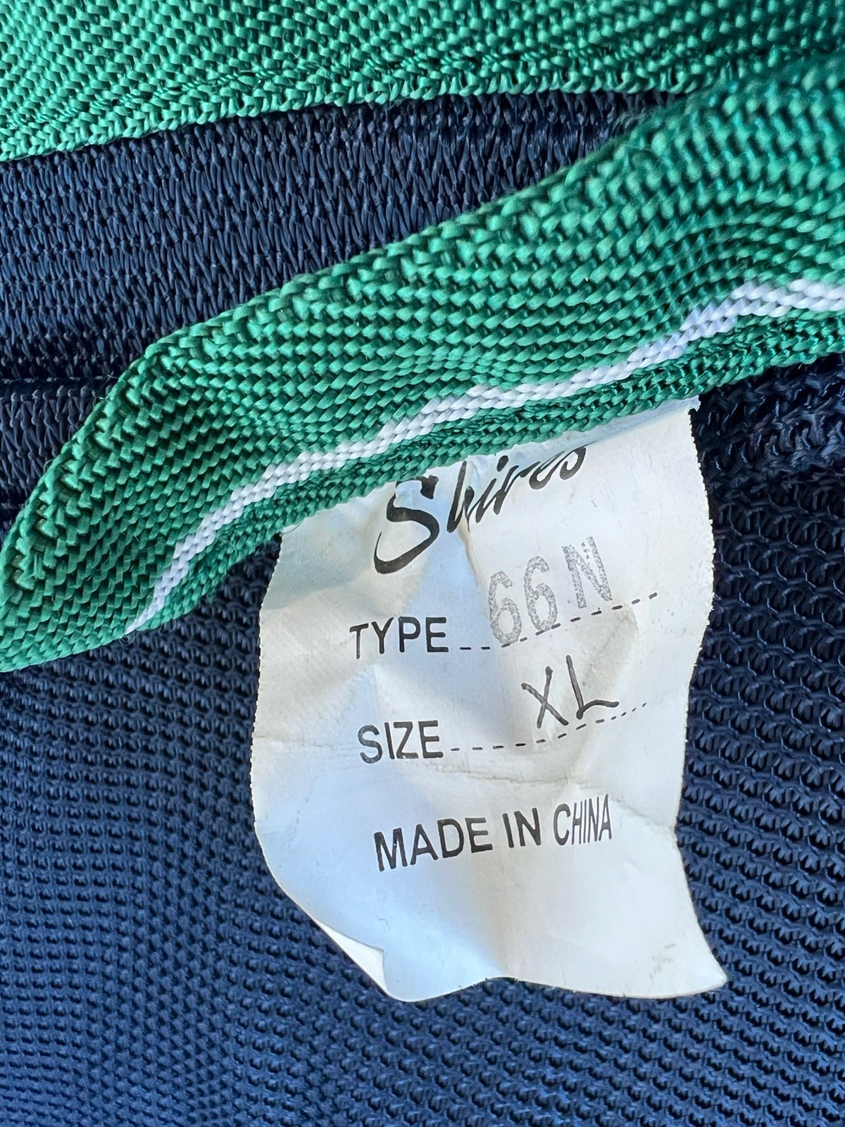 Shires Mesh Fly Neck Piece Blue Green Trim XL