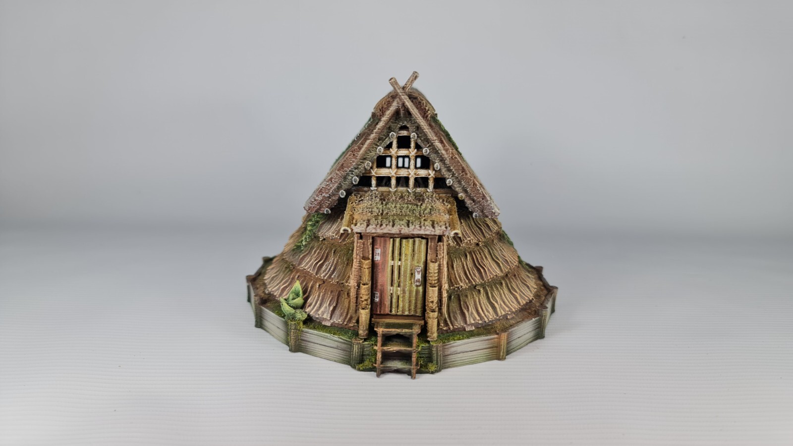 Feudal Japanese village house 28mm DnD, Wargame, Skirmish Tabletop 3d Printed