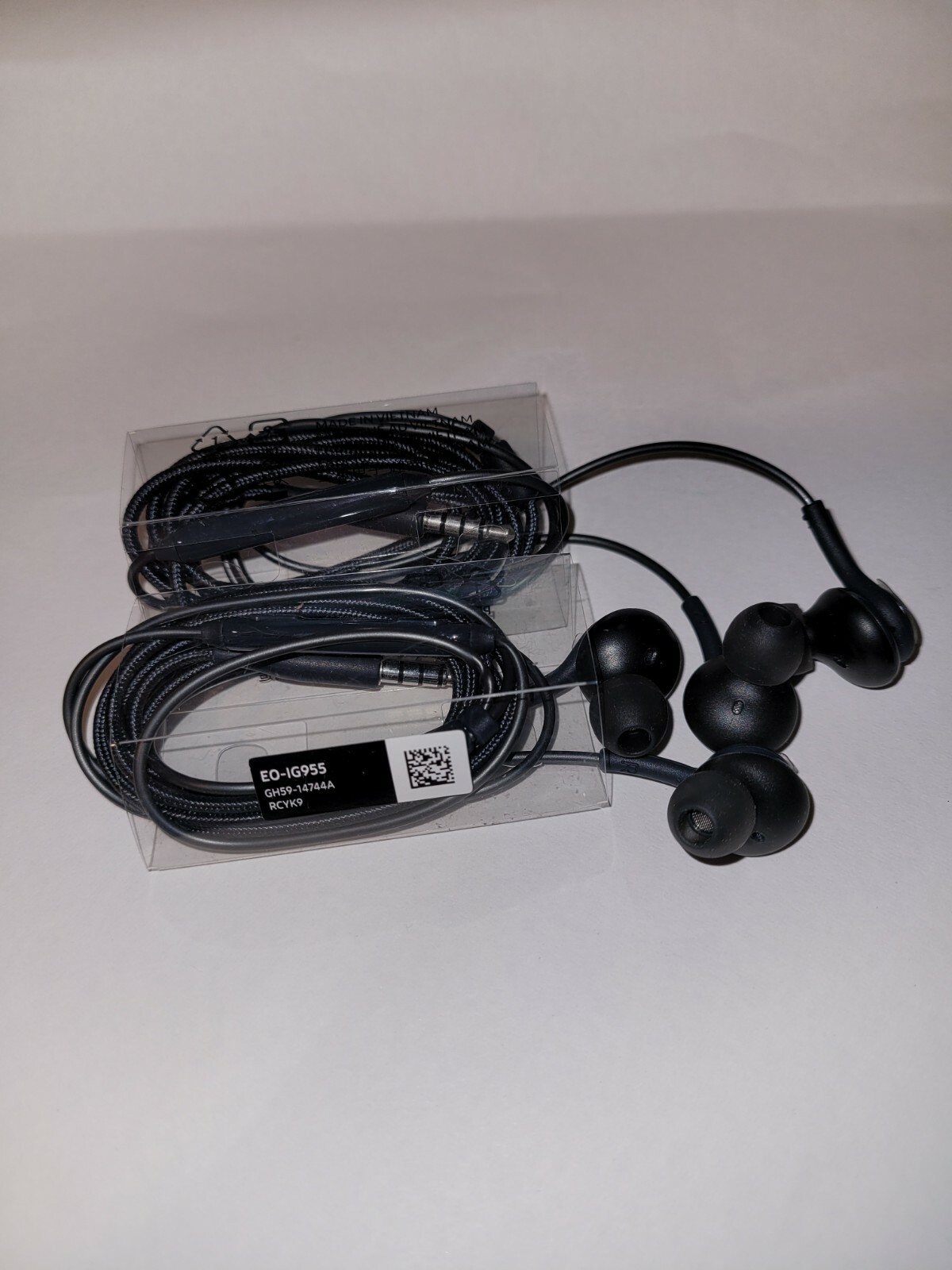 Lot of 2 AKG Samsung EO-IG955 Black In-Ear Headsets