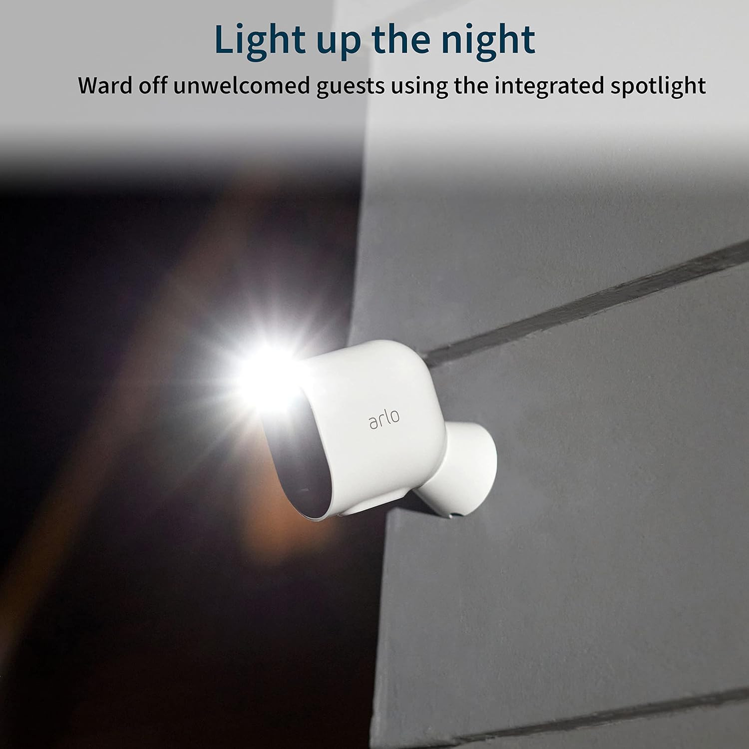 Arlo Pro 4 Spotlight Camera - 1 Pack - Wireless Security, 2K Video & HDR Color