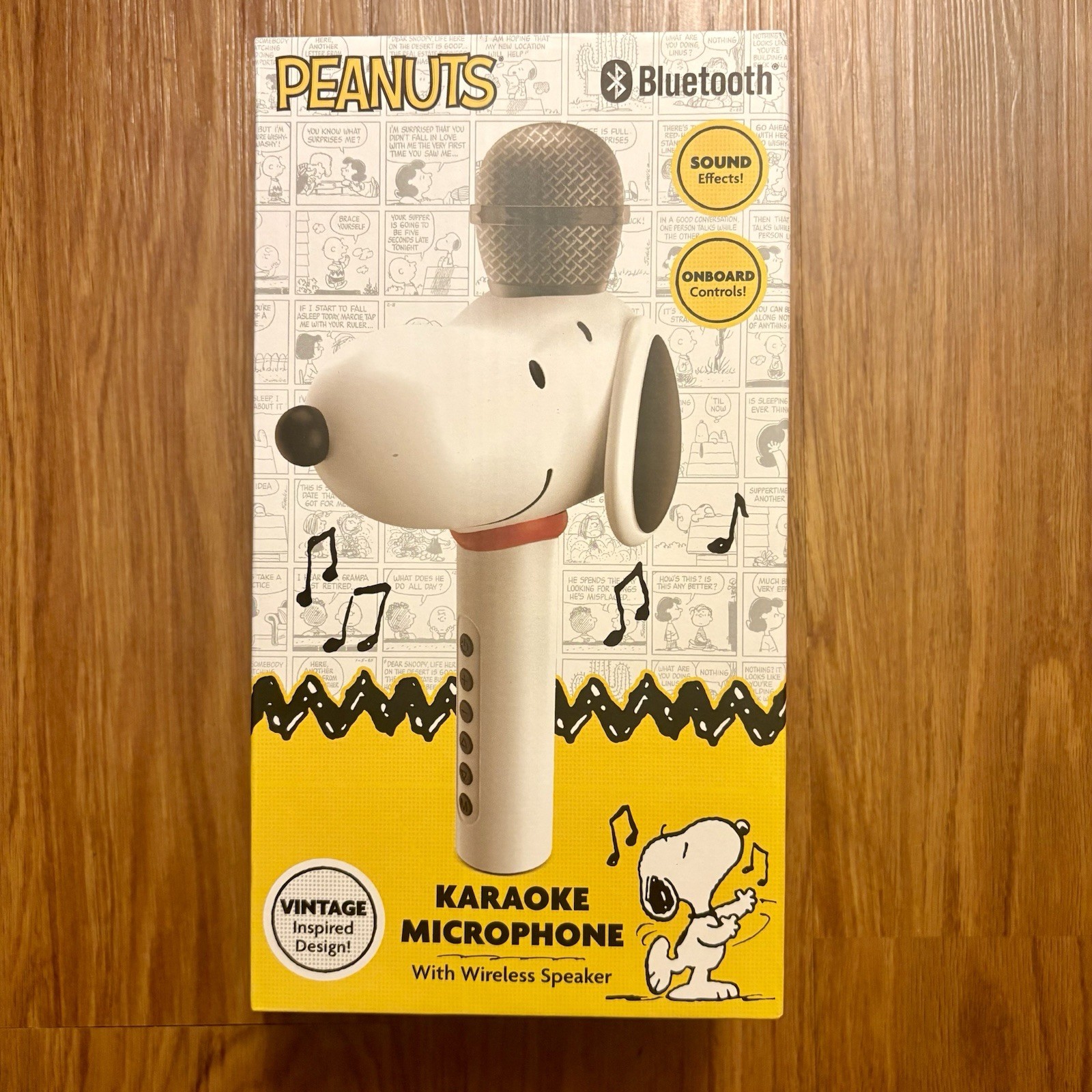 Peanuts Snoopy Karaoke Microphone 2025 Wireless Speaker Bluetooth New Sealed!