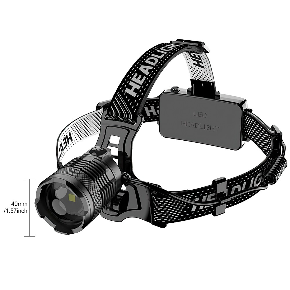 25000LM LED Headlamp Rechargeable Headlight Zoomable Head Torch Lamp Flashlight