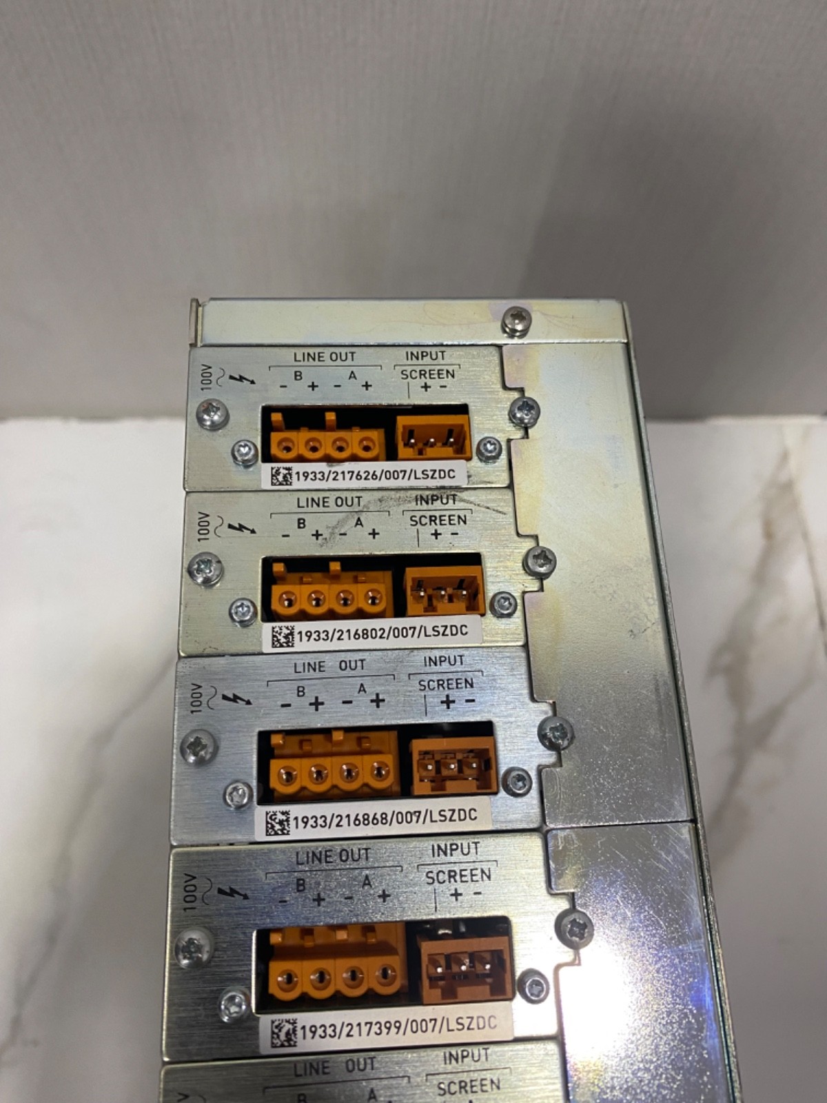 ASL V2000 Modular Power Amplifier with Different cards installed