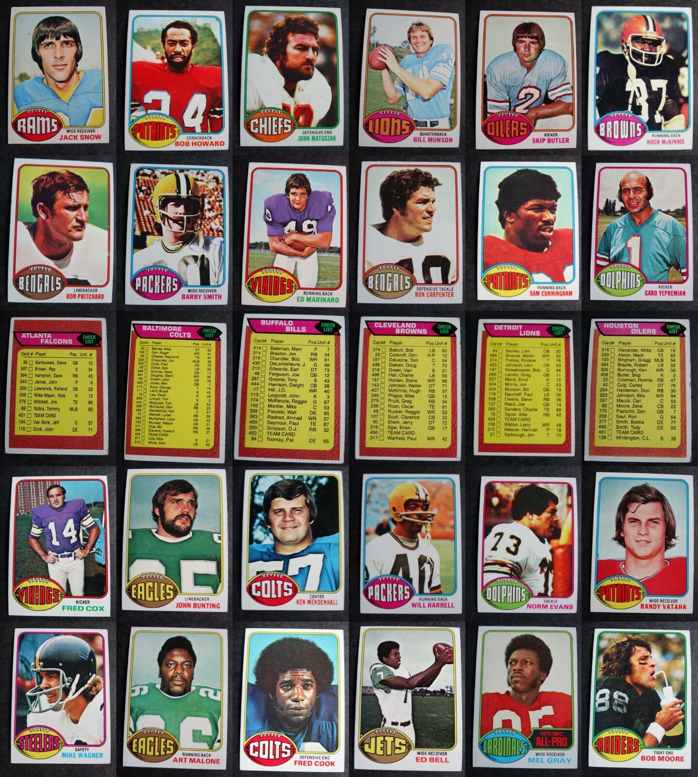 (VG) 1976 Topps Football Cards Complete Your Set You U Pick From List 401-528