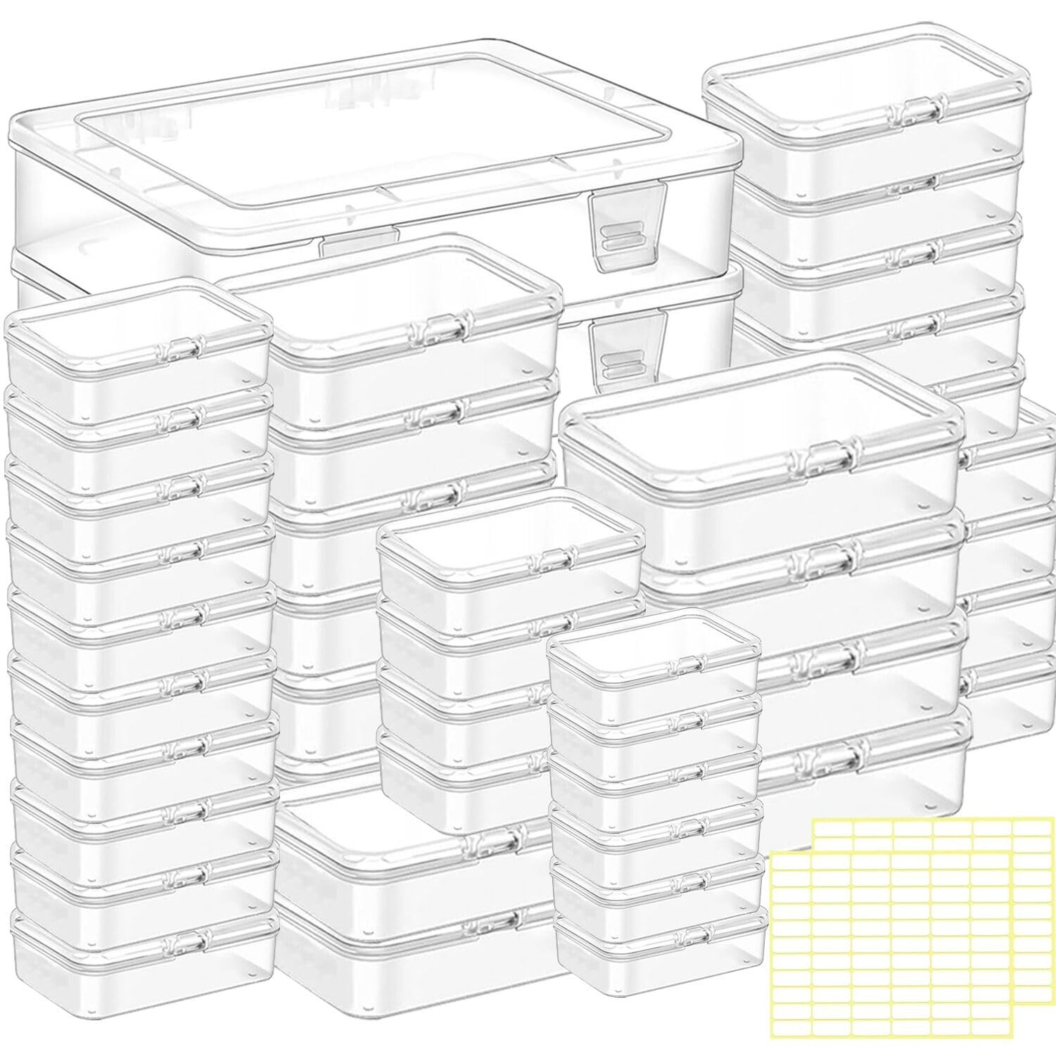 FEDESERN Bead storage container,44pcs of different sizes Mix Size-44pcs