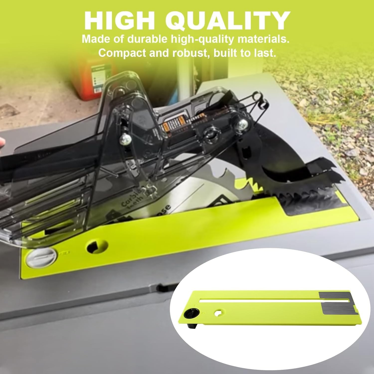 Table Saw Throat Plate Insert for Ryobi RTS12 RTS23 Models 089240035702