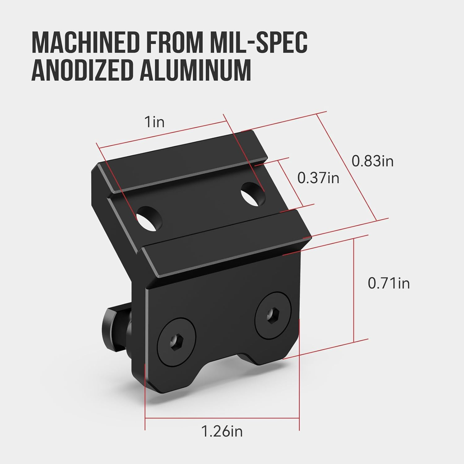 Light Mount 45 Degree Offset Scout Mount Adapter for Surefire M300/M600 Series/S