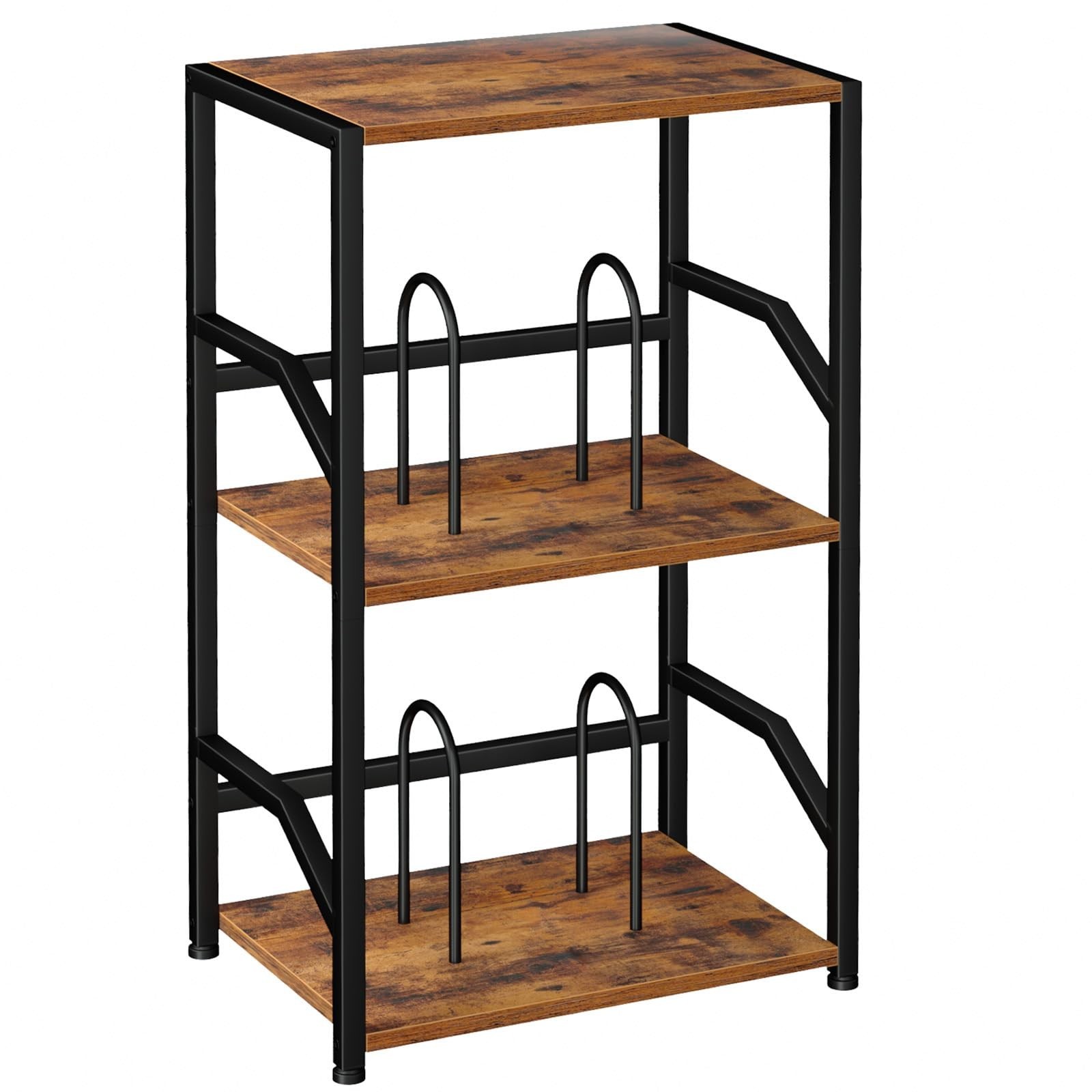 LOAKEKEL Record Player Stand, Turntable Stand Vinyl Record Storage HETCD010
